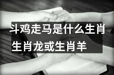 <h3>斗鸡走马是什么生肖 生肖龙或生肖羊