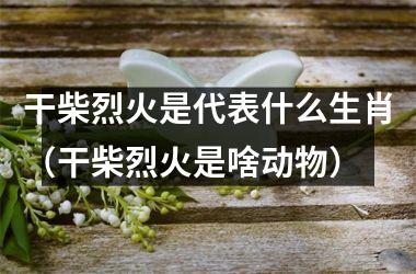 <h3>干柴烈火是代表什么生肖（干柴烈火是啥动物）