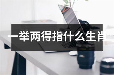 <h3>一举两得指什么生肖
