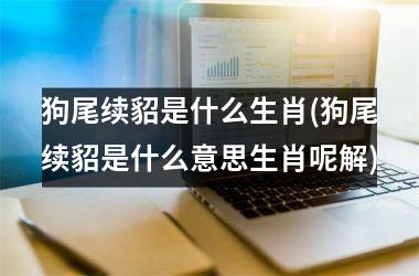 <h3>狗尾续貂是什么生肖(狗尾续貂是什么意思生肖呢解)