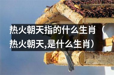 <h3>热火朝天指的什么生肖（热火朝天,是什么生肖）
