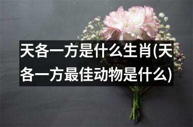 <h3>天各一方是什么生肖(天各一方佳动物是什么)