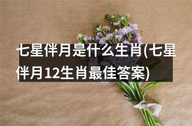 <h3>七星伴月是什么生肖(七星伴月12生肖佳答案)