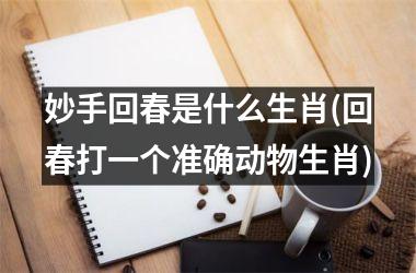 <h3>妙手回春是什么生肖(回春打一个准确动物生肖)