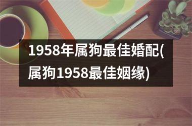 <h3>1958年属狗佳婚配(属狗1958佳姻缘)