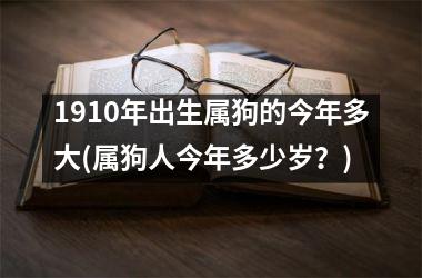 1910年出生属狗的今年多大(属狗人今年多少岁？)