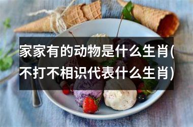家家有的动物是什么生肖(不打不相识代表什么生肖)