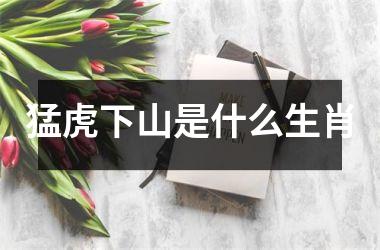 猛虎下山是什么生肖
