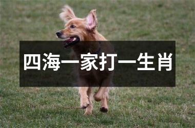 四海一家打一生肖
