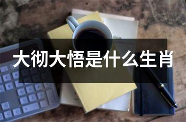 大彻大悟是什么生肖