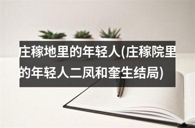 庄稼地里的年轻人(庄稼院里的年轻人二凤和奎生结局)