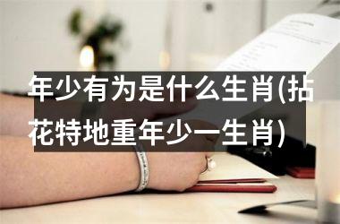 <h3>年少有为是什么生肖(拈花特地重年少一生肖)