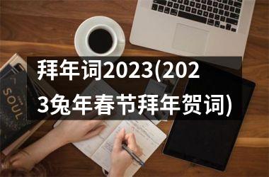 <h3>拜年词2025(2025兔年春节拜年贺词)