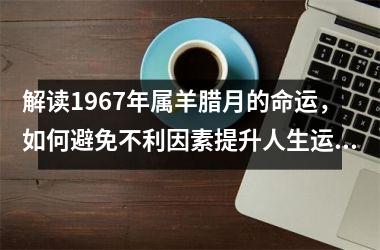 <h3>解读1967年属羊腊月的命运，如何避免不利因素提升人生运势？