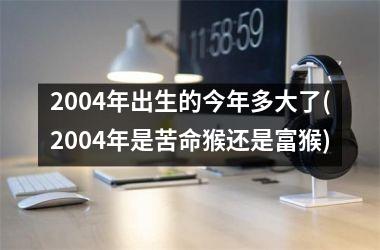 <h3>2004年出生的今年多大了(2004年是苦命猴还是富猴)