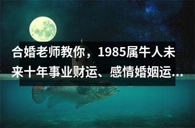 合婚老师教你，1985属牛人未来十年事业财运、感情婚姻运势如何？