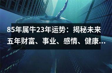 <h3>85年属牛23年运势：揭秘未来五年财富、事业、感情、健康走向