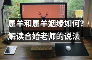 <h3>属羊和属羊姻缘如何？解读合婚老师的说法