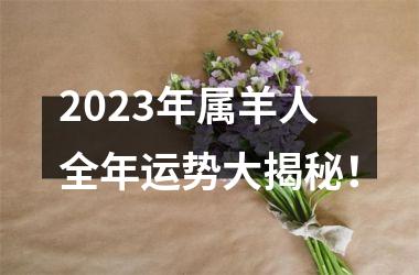 <h3>2025年属羊人全年运势大揭秘！