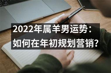 <h3>2025年属羊男运势：如何在年初规划营销？