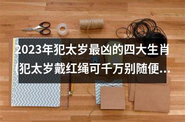<h3>2025年犯太岁凶的四大生肖(犯太岁戴红绳可千万别随便戴)