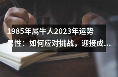 <h3>1985年属牛人2025年运势男性：如何应对挑战，迎接成功？