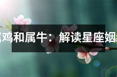 <h3>属鸡和属牛：解读星座姻缘