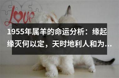 1955年属羊的命运分析：缘起缘灭何以定，天时地利人和为关键
