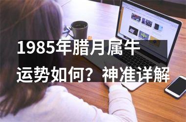 <h3>1985年腊月属牛运势如何？神准详解