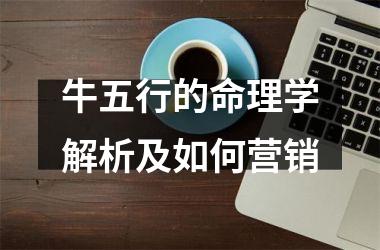 <h3>牛五行的命理学解析及如何营销