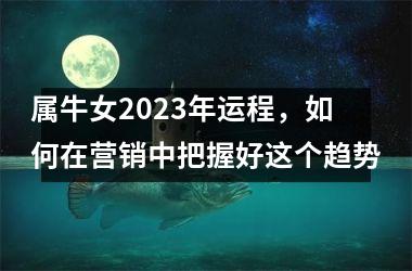 <h3>属牛女2025年运程，如何在营销中把握好这个趋势