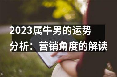 <h3>2025属牛男的运势分析：营销角度的解读