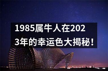 <h3>1985属牛人在2025年的幸运色大揭秘！