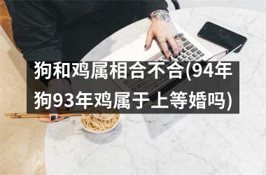<h3>狗和鸡属相合不合(94年狗93年鸡属于上等婚吗)