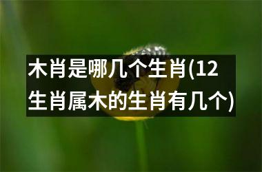 <h3>木肖是哪几个生肖(12生肖属木的生肖有几个)