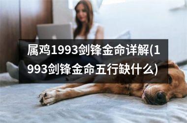 <h3>属鸡1993剑锋金命详解(1993剑锋金命五行缺什么)