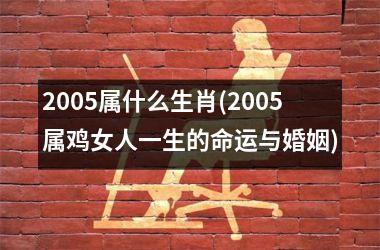2005属什么生肖(2005属鸡女人一生的命运与婚姻)