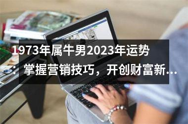 <h3>1973年属牛男2025年运势：掌握营销技巧，开创财富新局！