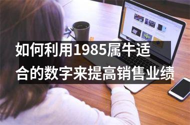 <h3>如何利用1985属牛适合的数字来提高销售业绩