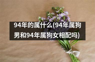 <h3>94年的属什么(94年属狗男和94年属狗女相配吗)