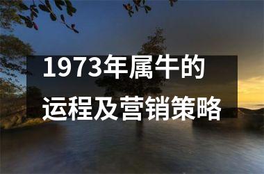 <h3>1973年属牛的运程及营销策略