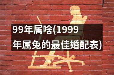 <h3>99年属啥(1999年属兔的最佳婚配表)