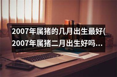 <h3>2007年属猪的几月出生最好(2007年属猪二月出生好吗)