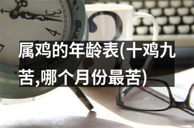<h3>属鸡的年龄表(十鸡九苦,哪个月份最苦)