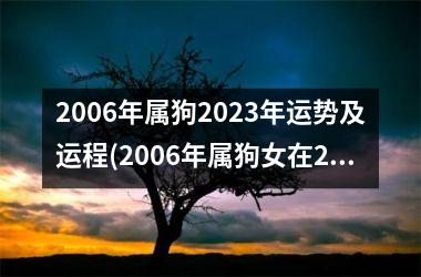 2006年属狗2023年运势及运程(2006年属狗女在2023年的学业)