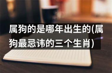 <h3>属狗的是哪年出生的(属狗最忌讳的三个生肖)