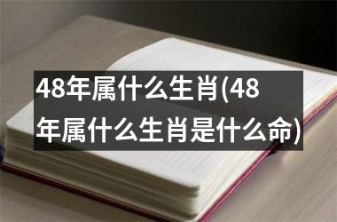 48年属什么生肖(48年属什么生肖是什么命)