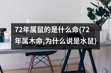 <h3>72年属鼠的是什么命(72年属木命,为什么说是水鼠)