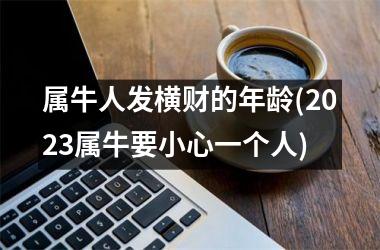 <h3>属牛人发横财的年龄(2025属牛要小心一个人)