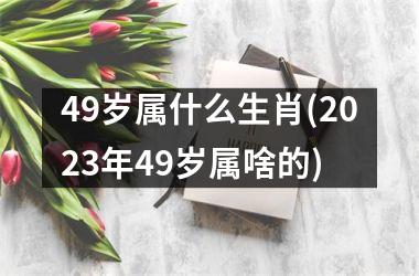 <h3>49岁属什么生肖(2023年49岁属啥的)